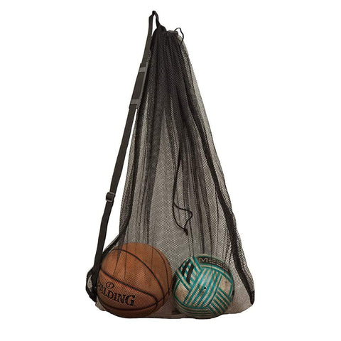 DoGeek Heavy Duty Mesh Ball Net Bag(10-12Balls) Basketball Soccer Ball Net Bag Mesh Equipment Bags Extra Large Mesh Ball Bags Drawstring for Coaches - DoGeek