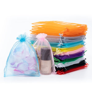 DoGeek 60 PCS Mix Organza Gift Bags 5''x7'' Jewelry Pouches Wedding Favour Bag with Drawstring (5 x 7in, Mix Colorful) - DoGeek